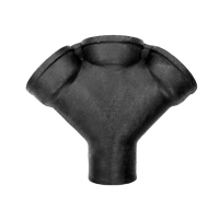 Крестовина ЧК (чугунная канализация) косая 45гр. Дн 100-100-100 Арт.261300512